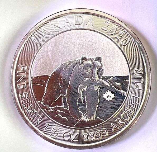 2020 Canada Spirit Bear 1 1/2 oz .9999 Fine Silver