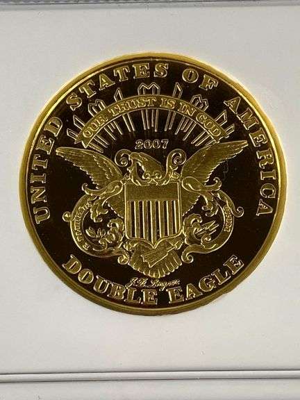NGC James B. Longacre Proposed Motto Double Eagle 1 oz .999 Gold Coin