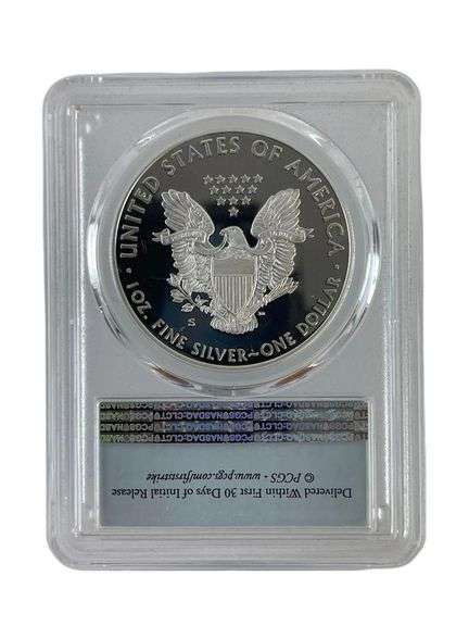 2018 S US Mint American Eagle .999 Fine Silver PCGS PR69DCAM