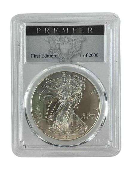 2020 Premier US Mint American Eagle .999 Fine Silver PCGS MS70 First Edition 1 of 2000