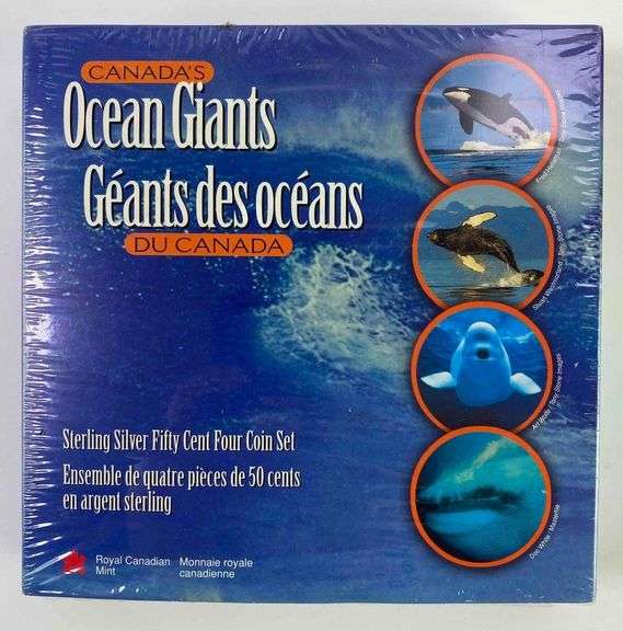 1998 Royal Canadian Mint Sterling Silver Fifty Cent Coin Set