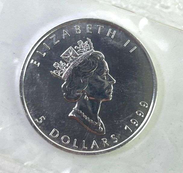 1999 Canada Maple Leaf 1 oz .9999 Fine Silver Sealed in original plastic