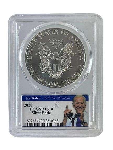 2020 US Mint American Eagle .999 Fine Silver PCGS MS70