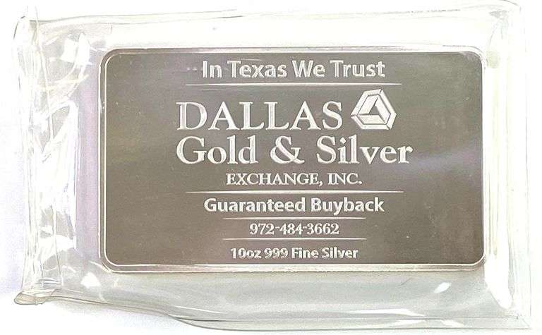 Come and Take It 10 oz .999 Fine Silver Ingot/Bar