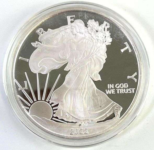 2022 Quarter Troy Pound .999 Fine US Silver American Eagle Proof Like Mirrored Fields