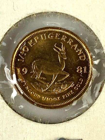 1981 South Africa Krugerrand 1/10oz Fine Gold Coin