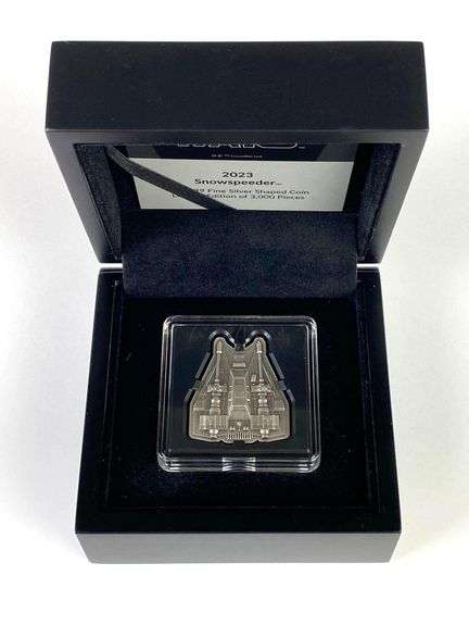 2023 $2 Star Wars Snowspeeder 1 oz .999 Fine Silver Shaped Coin