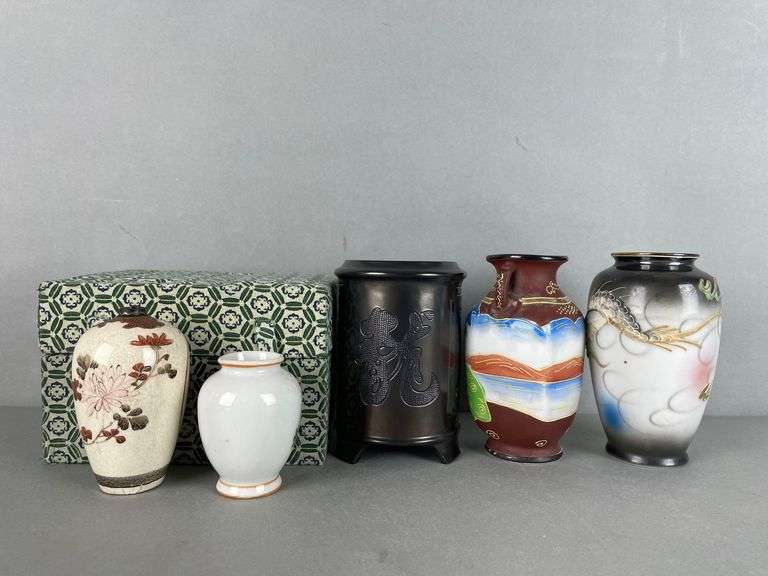 Group of Japanese Porcelain Bud Vases and More - Matthew Bullock ...