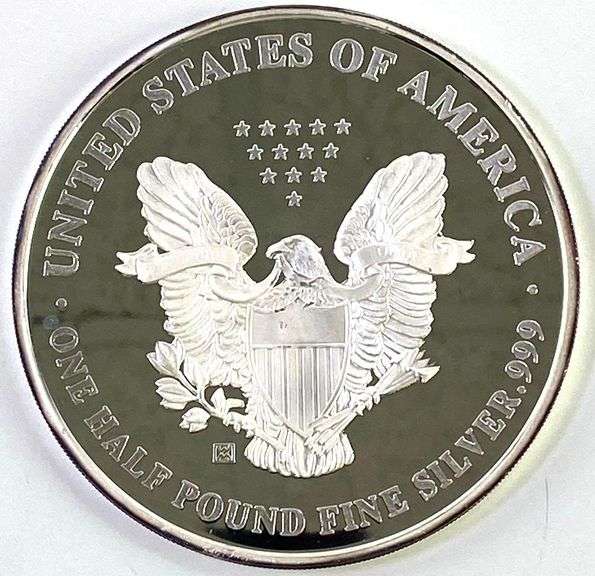 1988 US American Silver Eagle 8oz .999 Fine Silver Round
