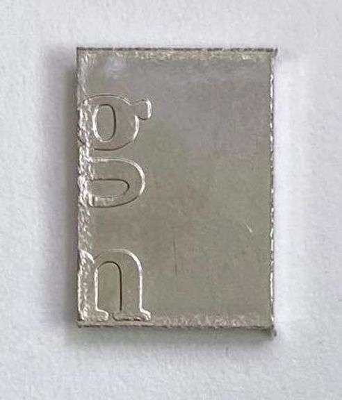 Valcambi Suisse Vertical 1g. 999.5 Fine Palladium Ingot / Bar