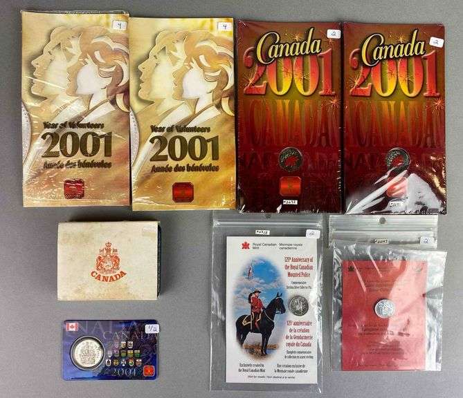 Group of Canadian Commemorative Coins and Pins