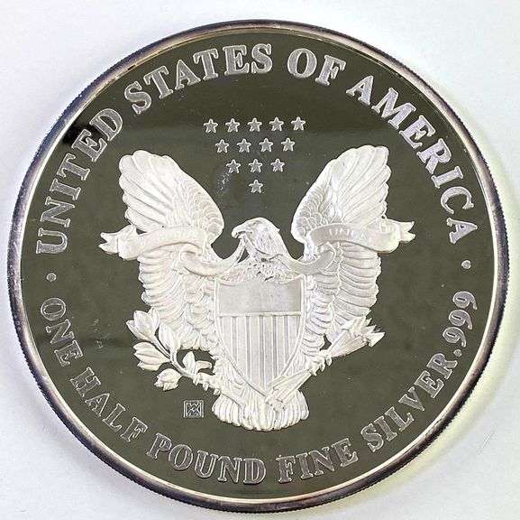 1987 US American Silver Eagle 8oz .999 Fine Silver Round