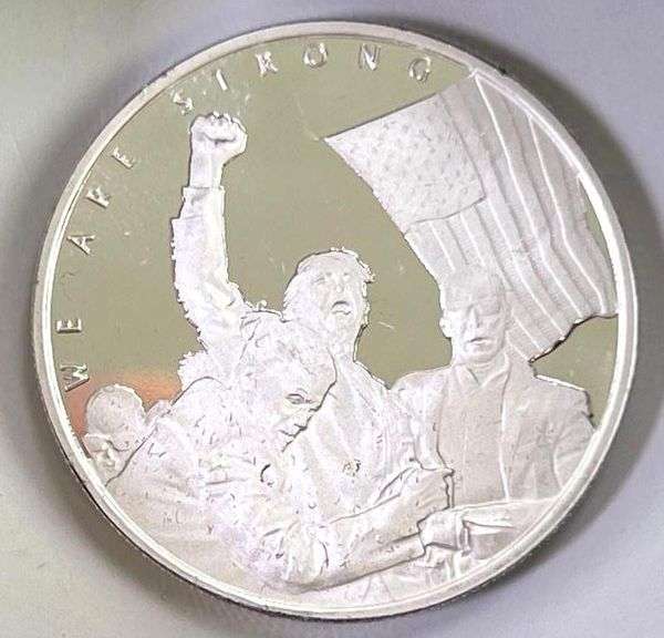 Donald Trump "We are Strong" July 13th Assassination .999 Fine Silver Round
