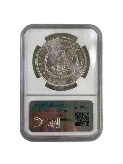 1886 NGC Graded MS 64 US Morgan Silver Dollar