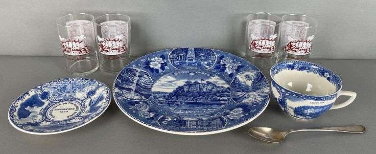 Group of Starved Rock State Park Dishes and Glassware