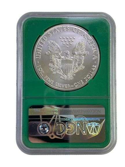 2021-P NGC Graded MS 69 American Silver Eagle 1 oz. Fine Silver Dollar Struck at Philadelphia Mint