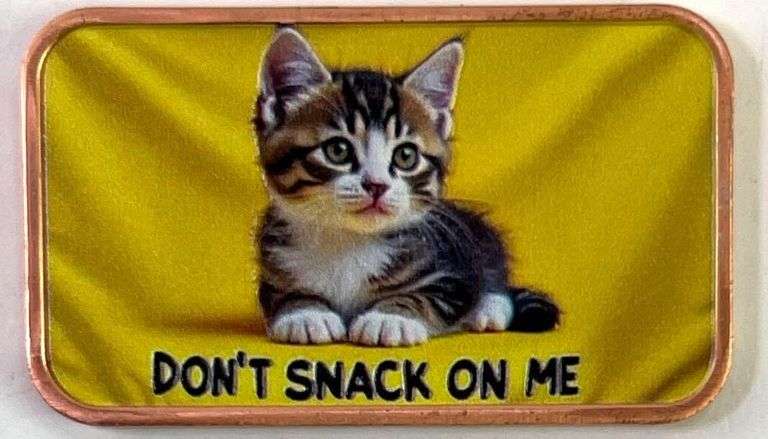 Donald Trump Cat's Don't Snack on Me 1 oz Copper Bar