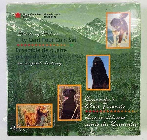 1997 Royal Canadian Mint Sterling Silver Fifty Cent Coin Set