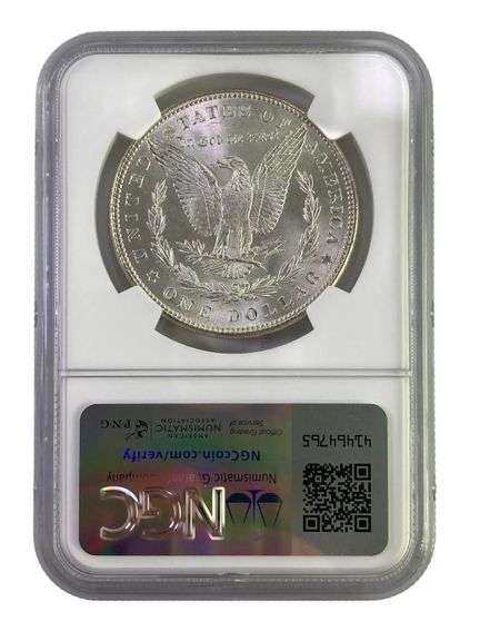 1884 NGC Graded MS 63 US Morgan Silver Dollar