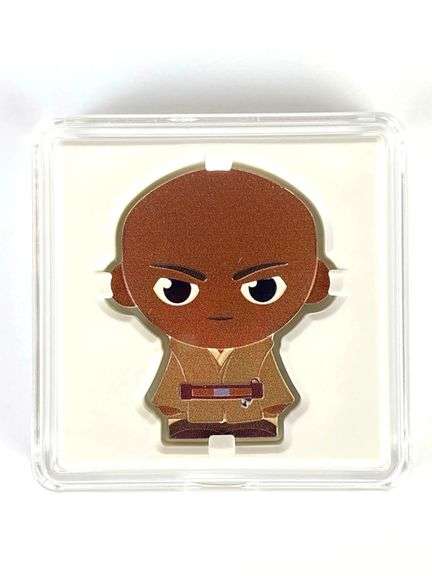 2023 $2 Star Wars Mace Windu 1 oz .999 Fine Silver Chibi Coin