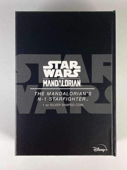 2023 $2 Star Wars Mandalorians N-1 Starfighter  1 oz .999 Fine Silver Shaped Coin