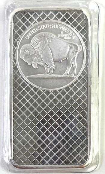 Native American Buffalo 10 oz .999 Fine Silver Bar
