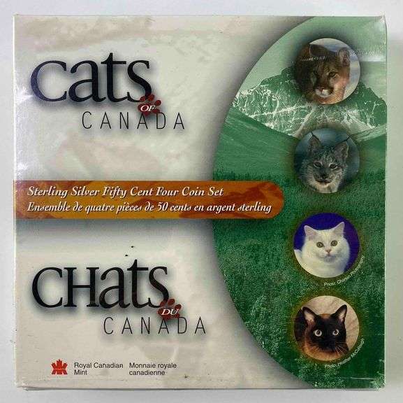 1999 Royal Canadian Mint Sterling Silver Fifty Cent Coin Set