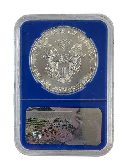 2017 First Day Issue US Mint American Eagle .999 Fine Silver NGC MS70