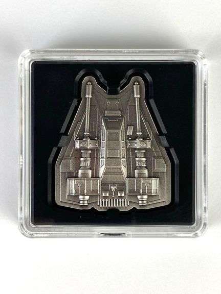 2023 $2 Star Wars Snowspeeder 1 oz .999 Fine Silver Shaped Coin