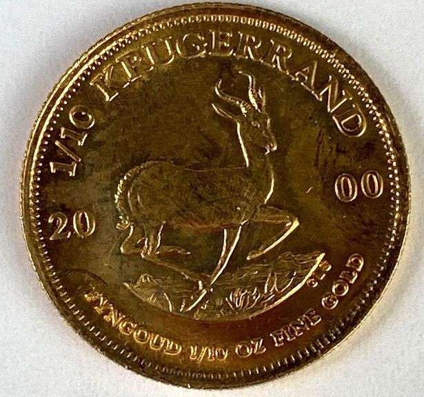 2000 South Africa Krugerrand 1/10oz Fine Gold Coin