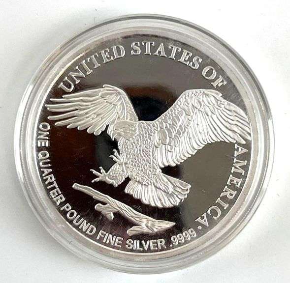2022 Quarter Troy Pound .999 Fine US Silver American Eagle Proof Like Mirrored Fields