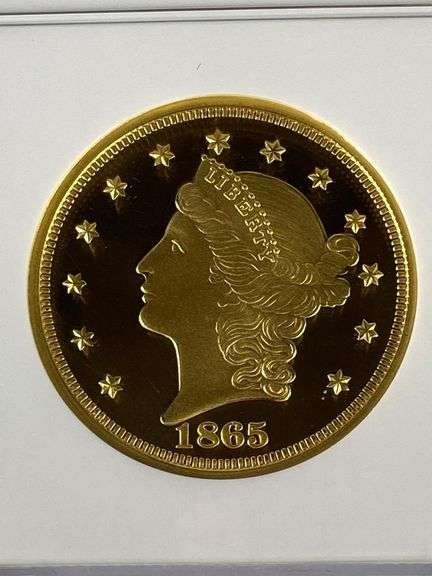 NGC James B. Longacre Proposed Motto Double Eagle 1 oz .999 Gold Coin