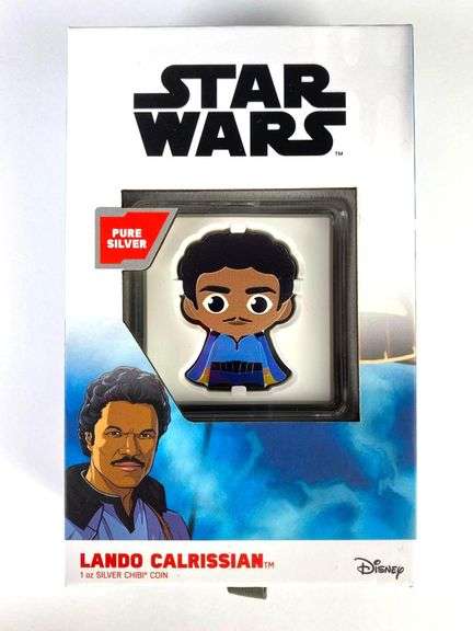 2023 $2 Star Wars Lando Calrissian 1 oz .999 Fine Silver Chibi Coin