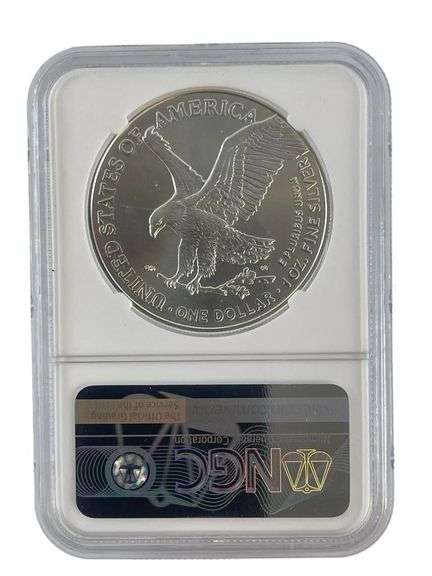 2021 First Day Issue Eagle Landing US Mint American Eagle .999 Fine Silver T2 NGC MS70