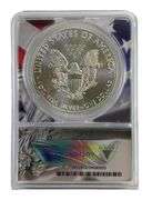 2021 ANACS Graded MS 70 American Silver Eagle 1 oz. Fine Silver Dollar