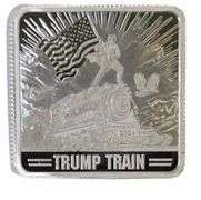 Trump Train 1 oz .999 Fine Silver Bar Proof Like!