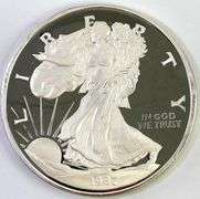 1987 US American Silver Eagle 8oz .999 Fine Silver Round