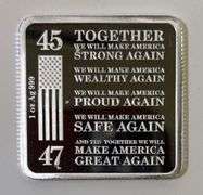 Trump Train 1 oz .999 Fine Silver Bar Proof Like!