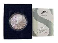 UNC 2007 US Mint American Silver Eagle 1 oz .999 Fine Silver