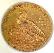 1915 $2.50 US Indian Head Gold Coin