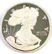 1989 US American Silver Eagle 8oz .999 Fine Silver Round