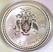 2020 Barbados Trident 1 oz .999 Fine Silver Round