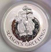 2022 Tuvalu Simpson Family Season Greetings 1 oz .9999 Fine Silver Round Proof Like  in Cap