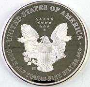 1988 US American Silver Eagle 8oz .999 Fine Silver Round
