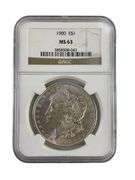 1900 NGC Graded MS 63 US Morgan Silver Dollar