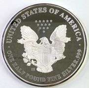 1987 US American Silver Eagle 8oz .999 Fine Silver Round