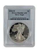 2010 W US Mint American Eagle .999 Fine Silver PCGS PR69DCAM