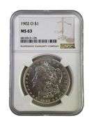 1902-O NGC Graded MS 63 US Morgan Silver Dollar
