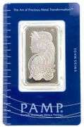 PAMP Suisse Lady Fortuna 1oz 999.5 Platinum Ingot/Bar