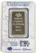 PAMP Suisse Lady Fortuna 1oz 999.5 Platinum Ingot/Bar